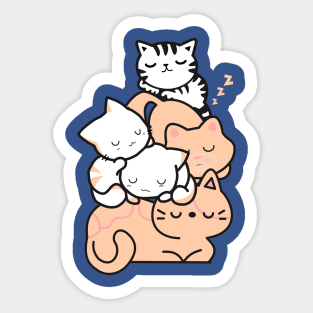 Sleepy Kitties Sticker